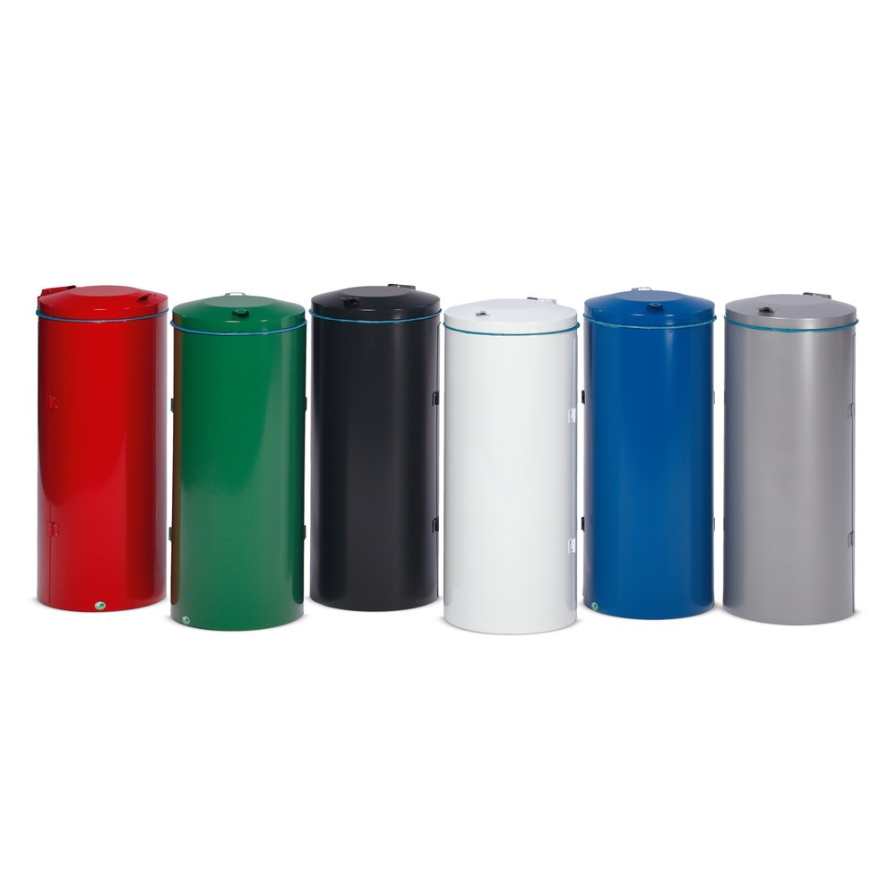 Produktabbildung: VAR® Wertstoffsammler, 120 Liter, Doppelflügeltür, enzianblau
