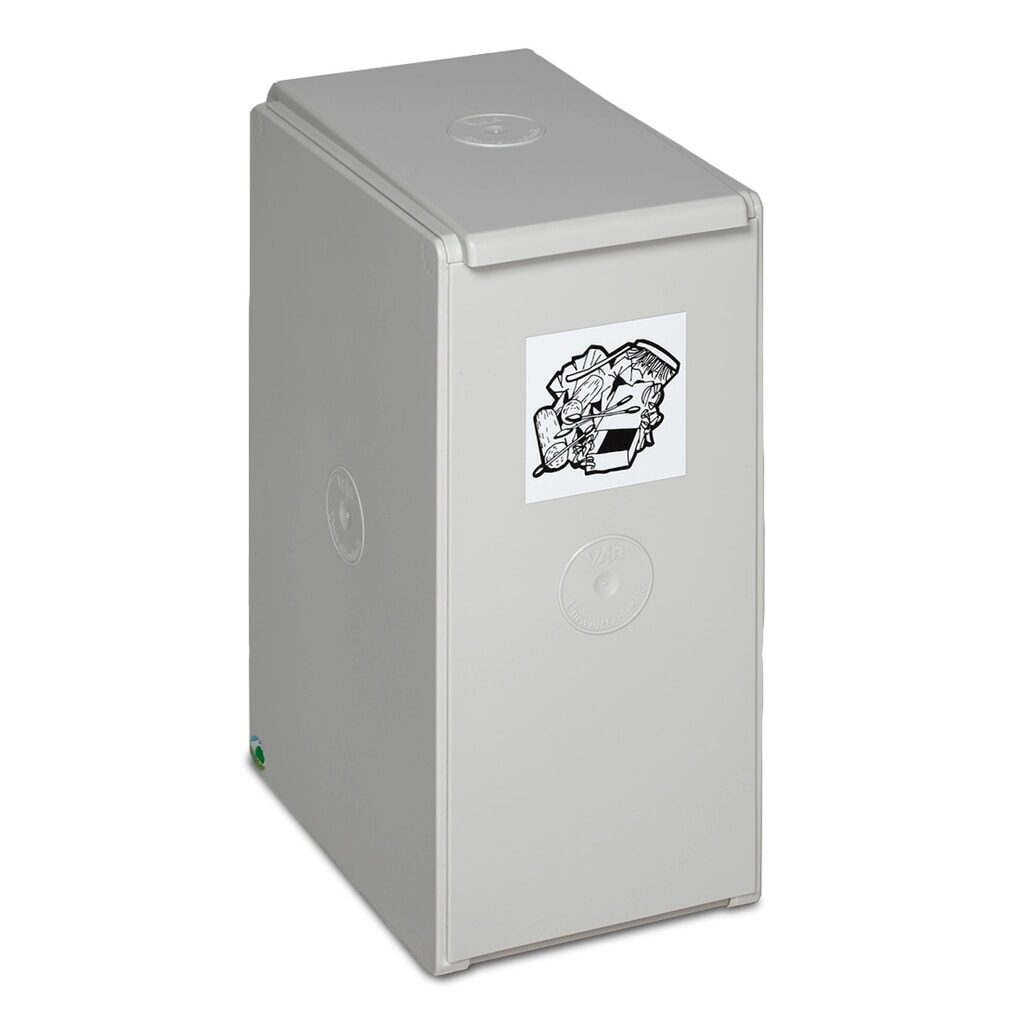 Produktabbildung: VAR® Wertstoffsammler, 40 Liter, Deckel lichtgrau