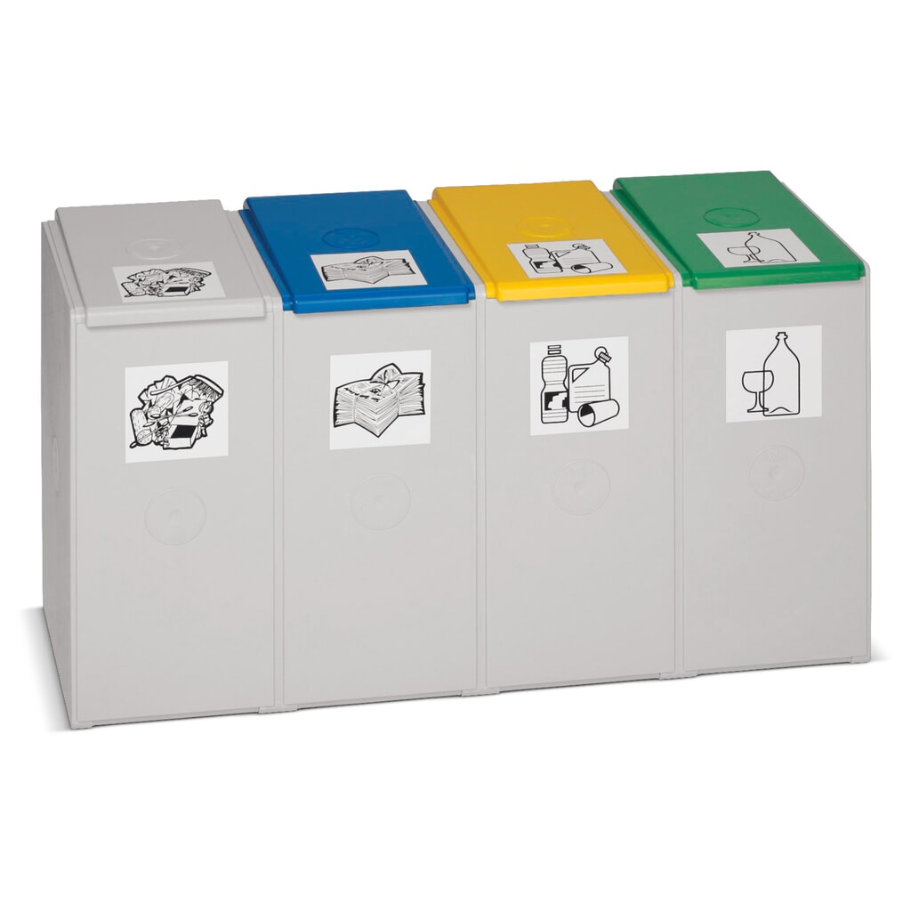 Produktabbildung: VAR® Wertstoffsammler, 40 Liter, 4-fach