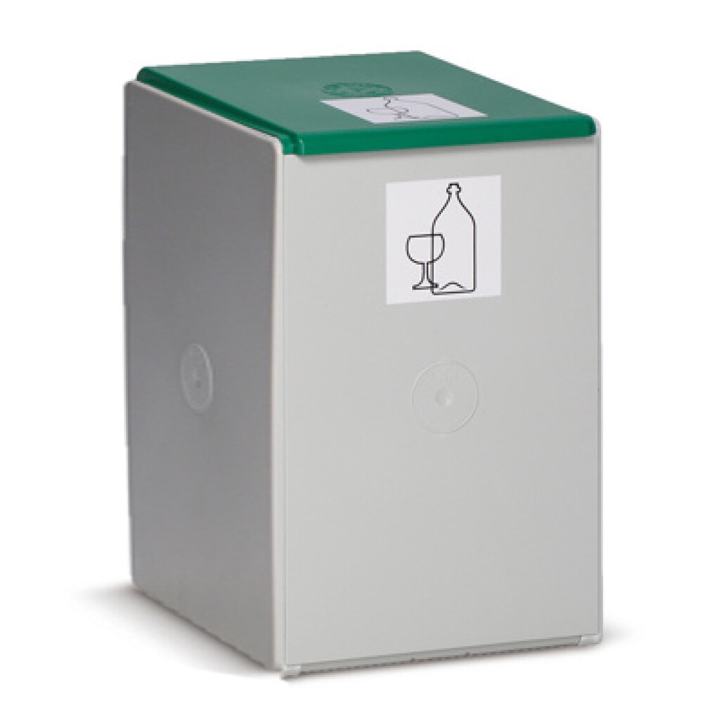 VAR® Wertstoffsammler, 40 Liter, Deckel grün Produktabbildung: VAR® Wertstoffsammler, 40 Liter, Deckel grün