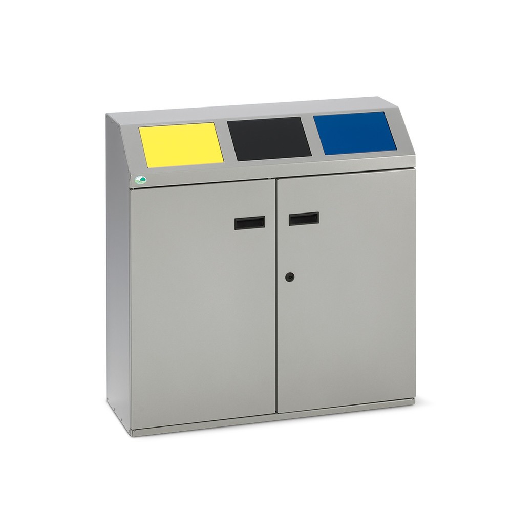 Produktabbildung Nr. 1: VAR® Wertstoffsammler, 3x 50 Liter, mit Flügeltür und Inneneinsatz