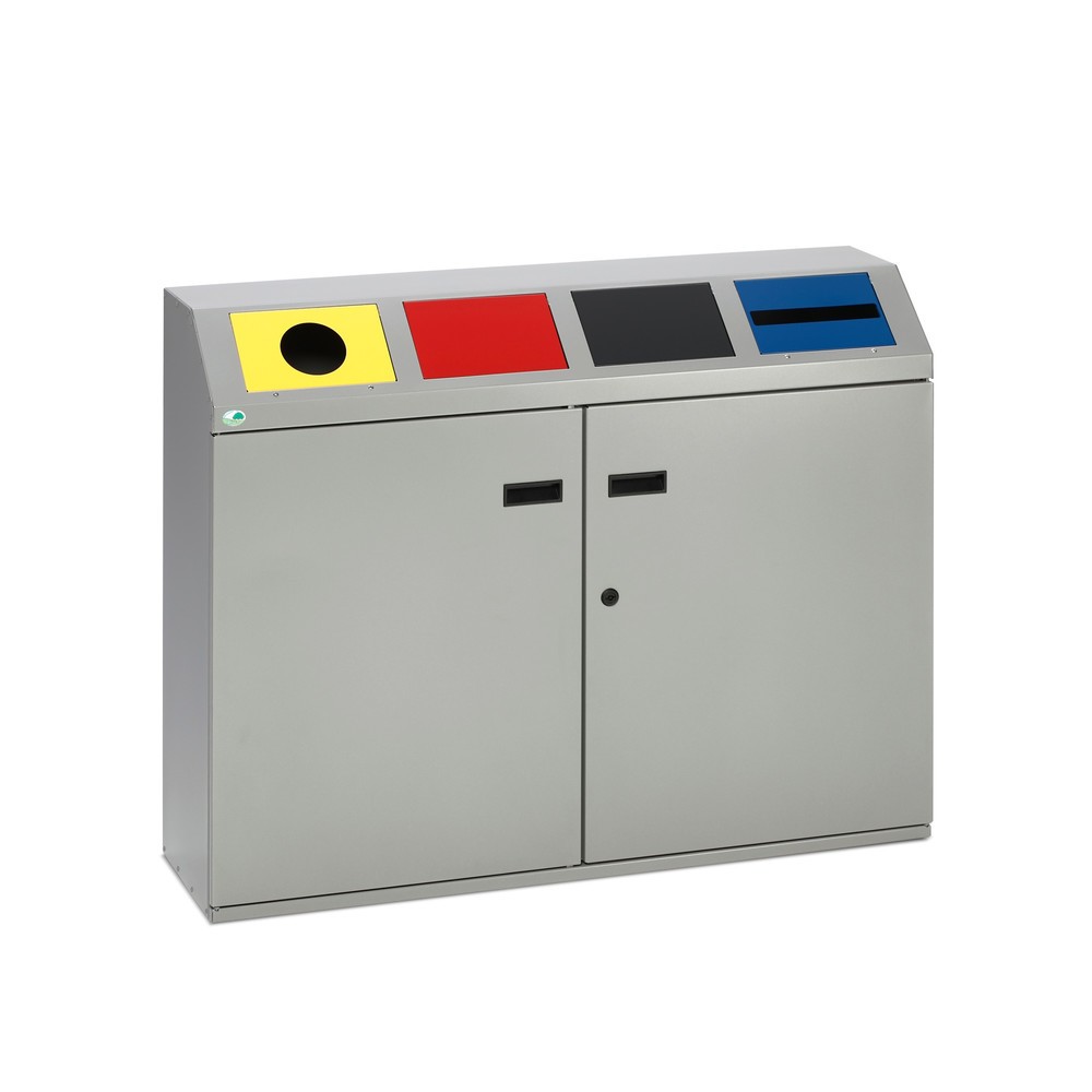 Produktabbildung Nr. 1: VAR® Wertstoffsammler, 4x 50 Liter, mit Flügeltür und Inneneinsatz