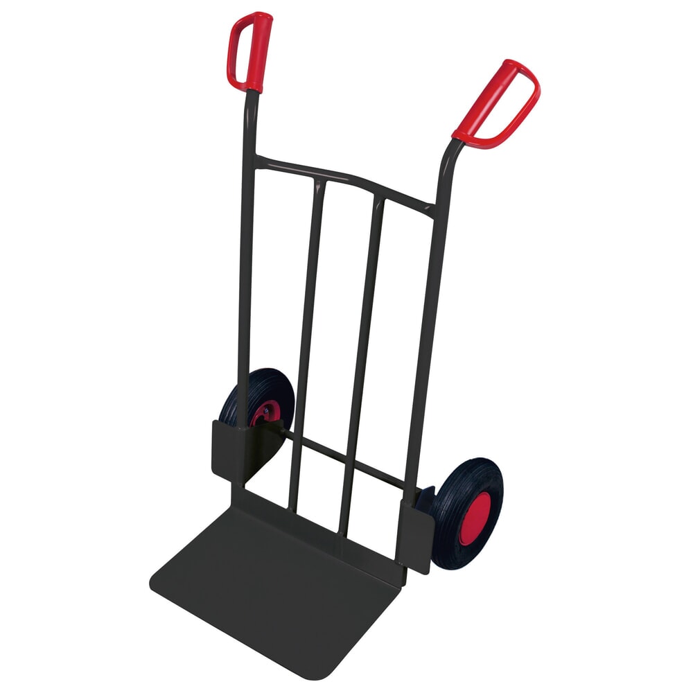 VARIOfit® Stahlrohr-Sackkarre, Tragfähigkeit 250 kg, Schaufel BxT 480 x 300 mm