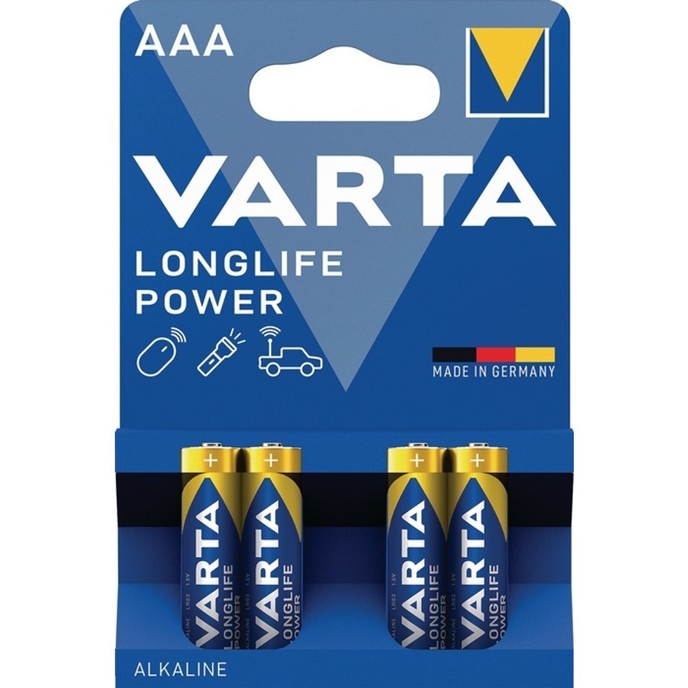 Produktabbildung Nr. 1: VARTA Batterie Longlife Power, 1,5 V AAA-AM4-Micro 1240 mAh, LR03 4903