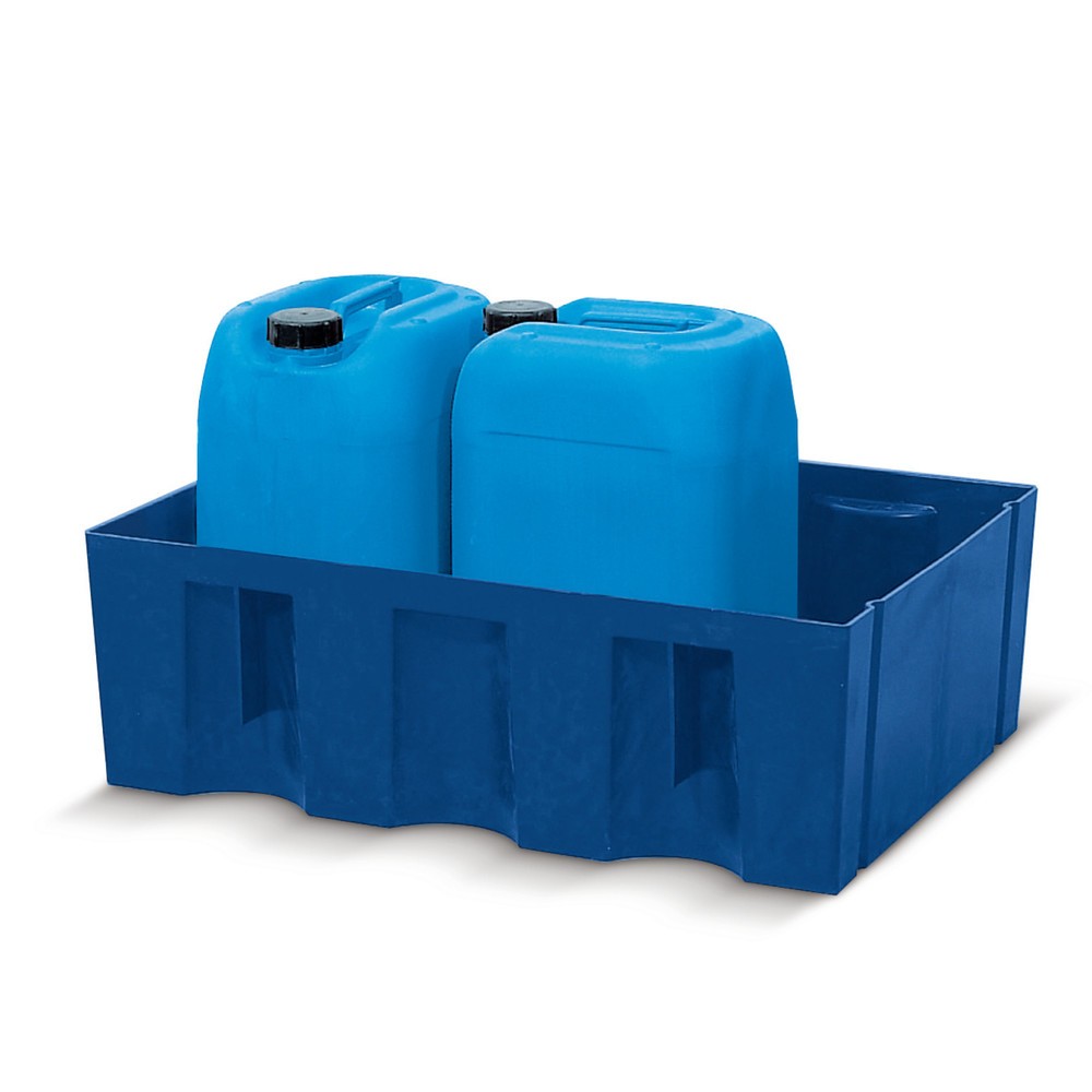 Immagine del prodotto: asecos® vasca di raccolta in PE per contenitori da 60 litri, AxLxP 235 x 725 x 525 mm, senza griglia