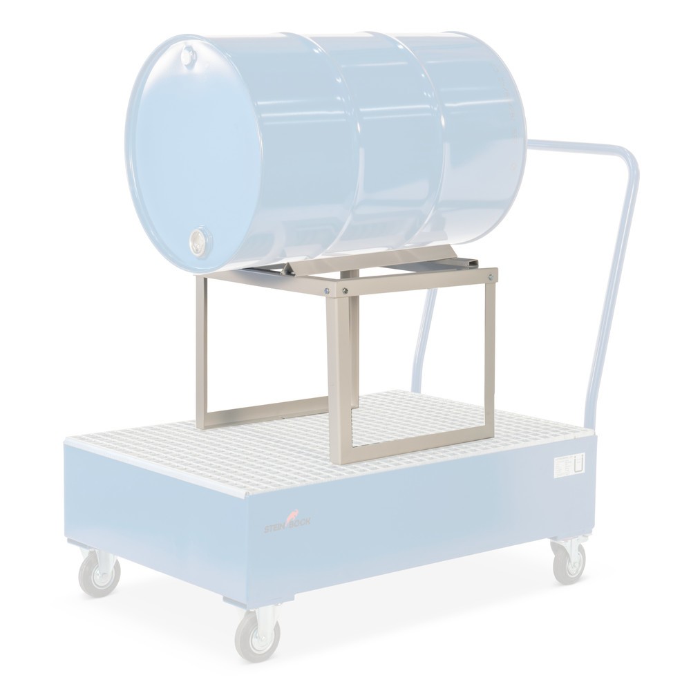 Product afbeelding: Vatenbok-gevaarlijk-stoffenrek Bauer®, thermisch verzinkt, 1 vat