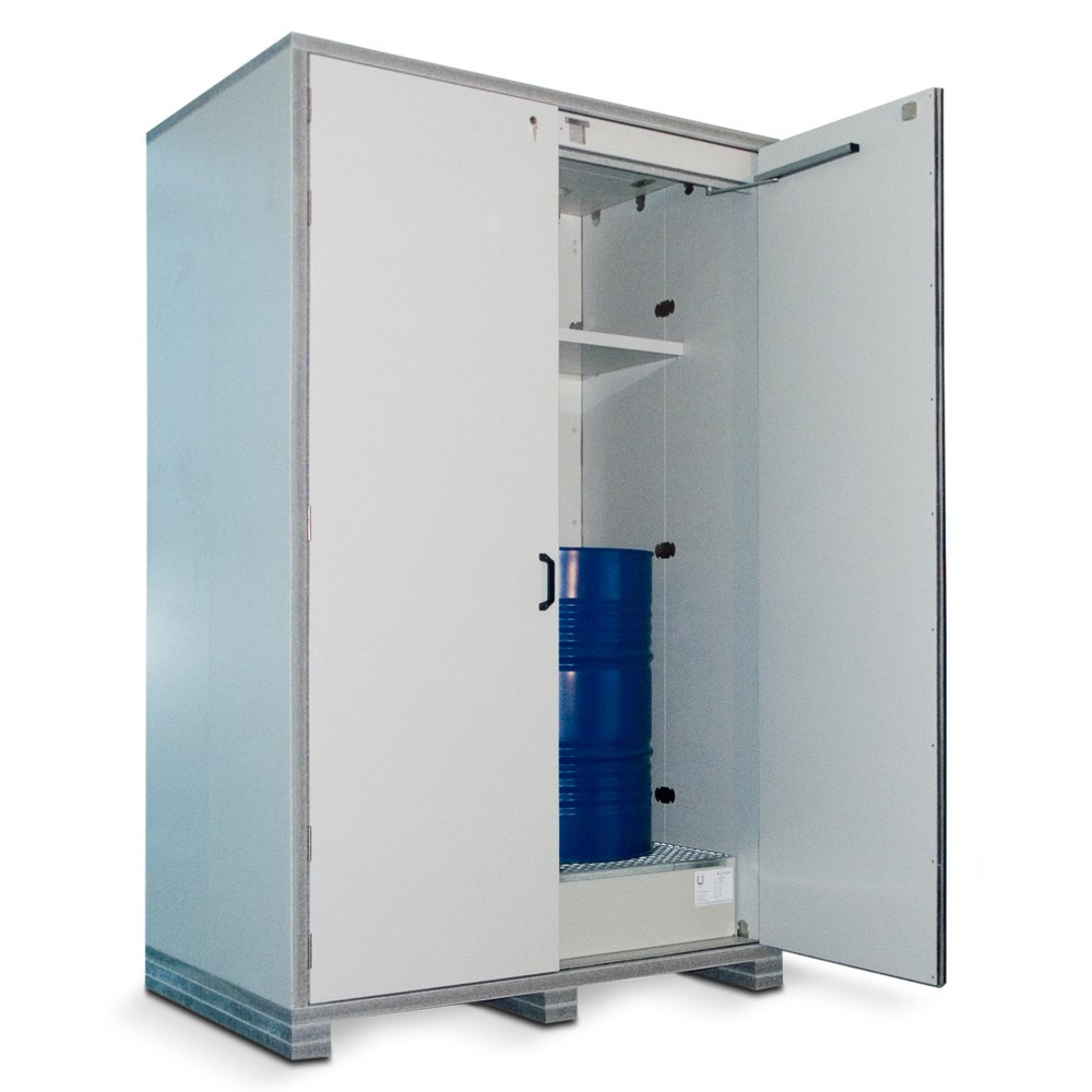 Productafbeelding nr. 8: PRIORIT milieukast FBX90, voor 2 x 200 liter vaten, hxbxd 2.622 x 1.500 x 1.000 mm