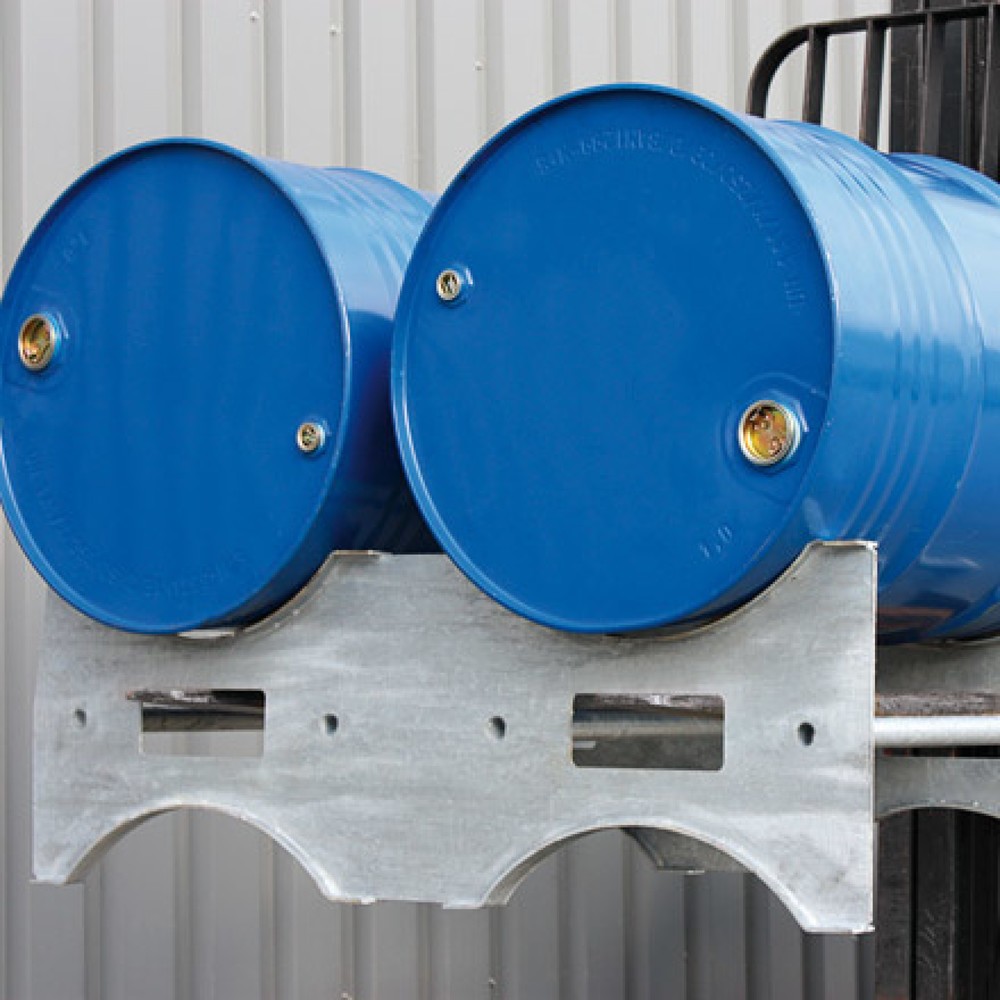 Product afbeelding: Vatenpallet Eichinger®, modulair uit te breiden en te stapelen, 2 x vat, zuiver oranje