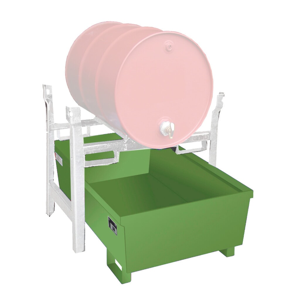 Product afbeelding: Vatenrek lekbak Bauer® FRA-1, gelakt, resedagroen