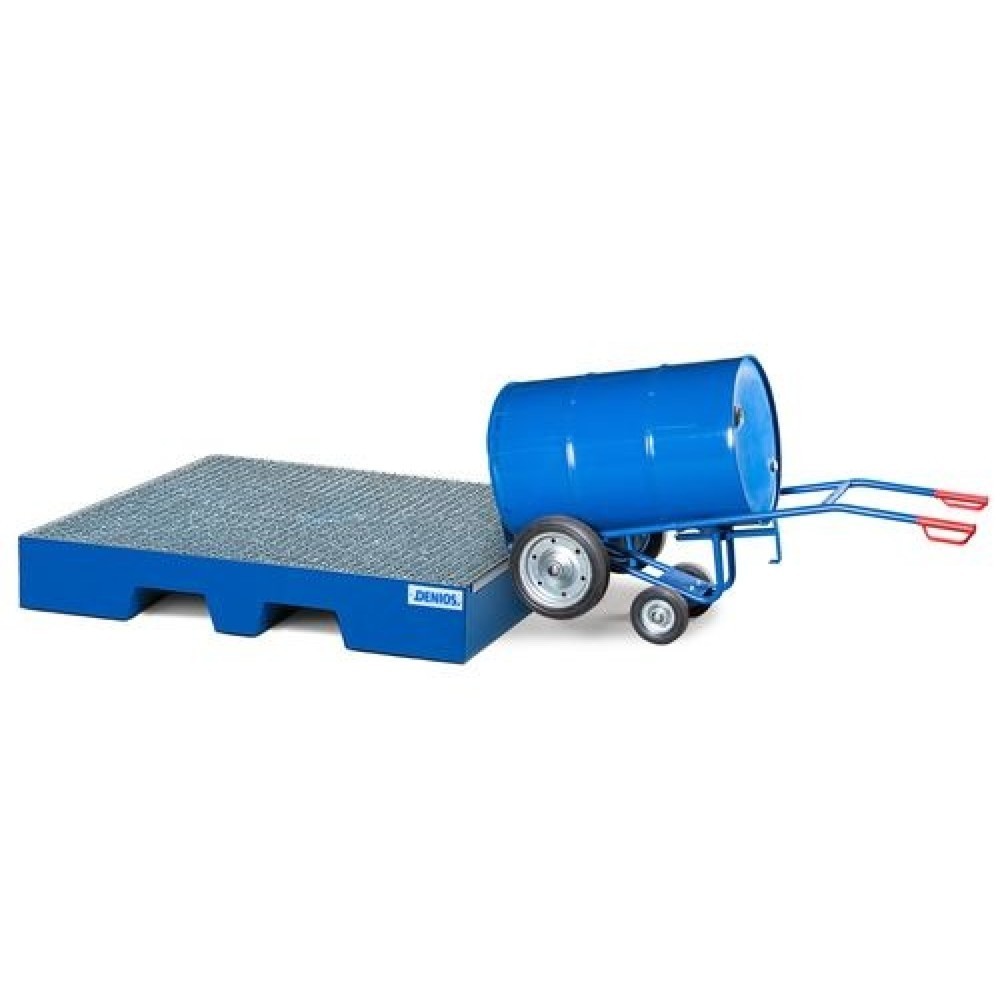 Product afbeelding: Vatensteekwagen FKR-S2, voor 1 vat van 200/220 liter, 2 steunwielen, luchtbanden