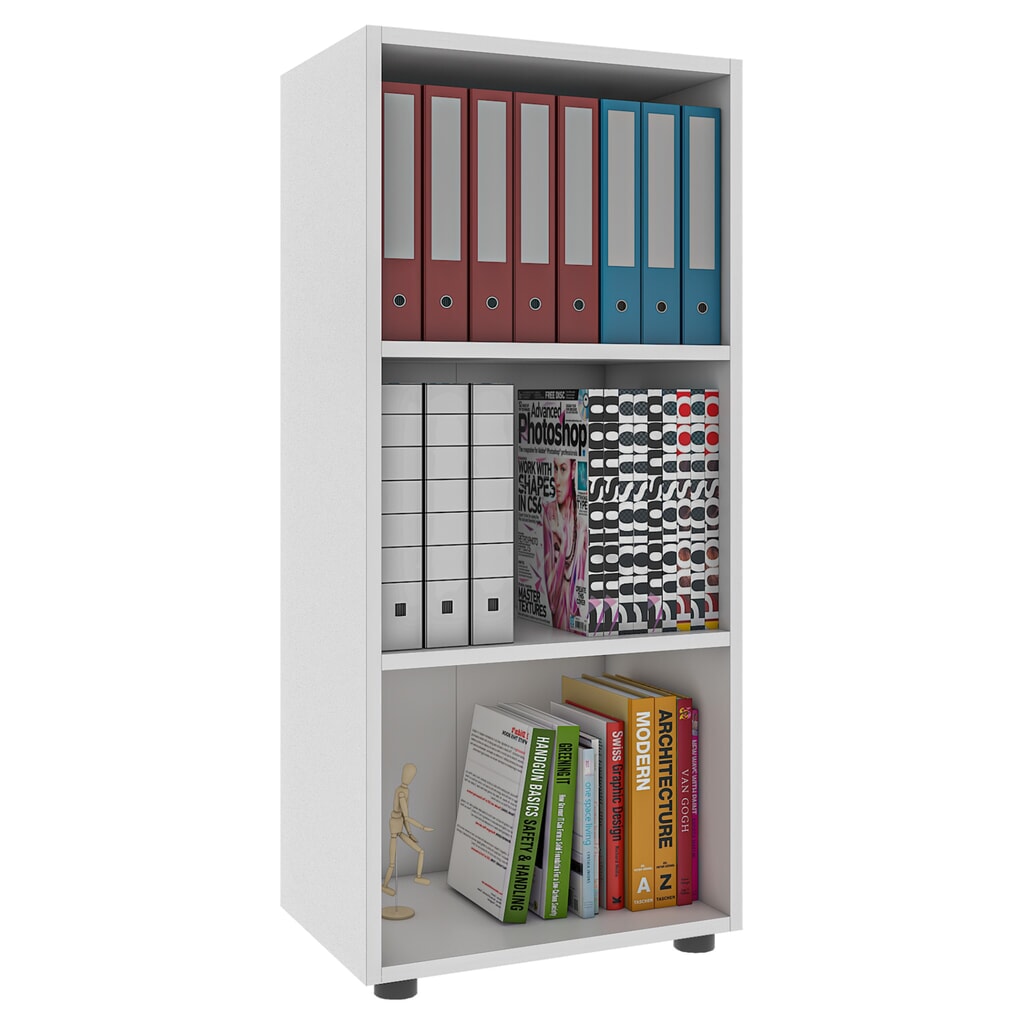 Produktabbildung: VCM Regal Ulas 3-fach, weiß