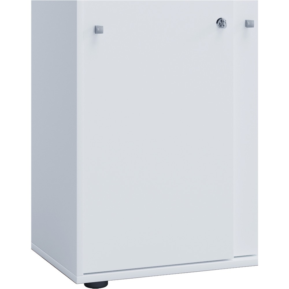 Produktabbildung Nr. 2: VCM Büroschrank Lona mit Schiebetüren, 5 Fächer, HxBxT 1.780 x 700 x 400 mm, weiß
