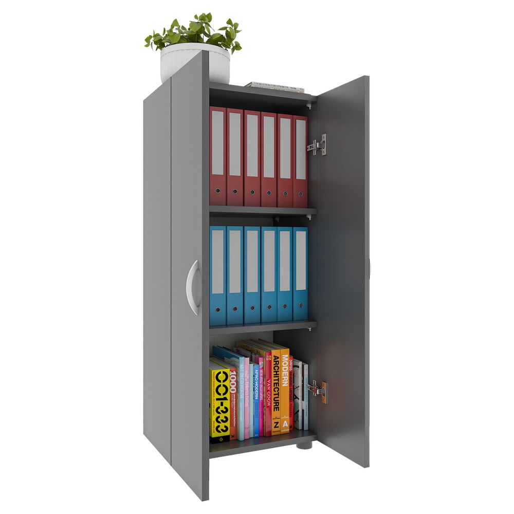 Produktabbildung Nr. 1: VCM Büroschrank Ulas 3-fach, anthrazit