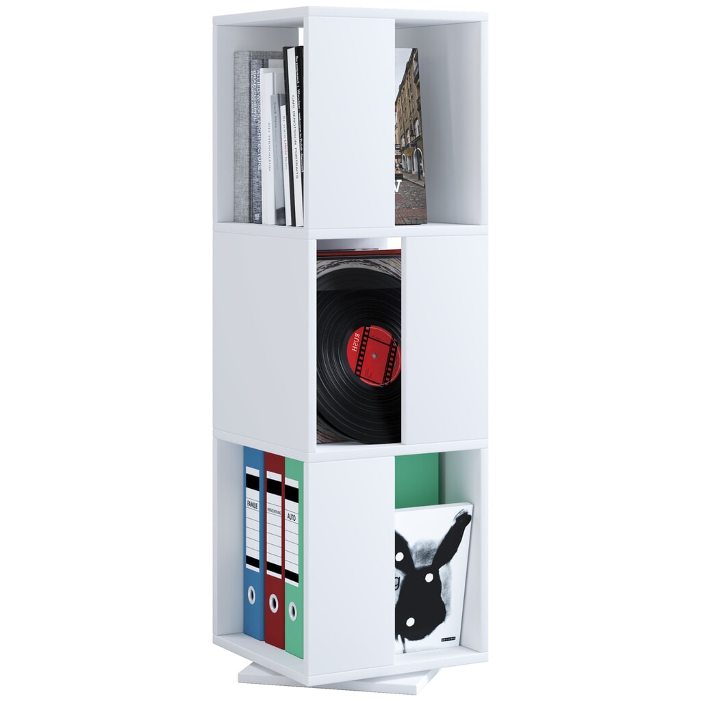 Produktabbildung: VCM Drehregal Stifta XL, weiß