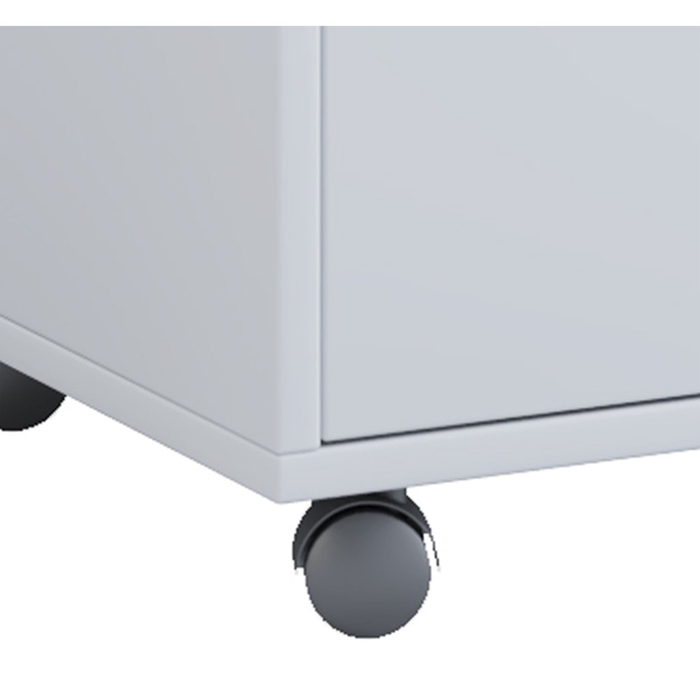 Produktabbildung Nr. 2: VCM Eck-Rollcontainer Masola Maxi, HxBxT 540 x 450 x 380 mm, weiß