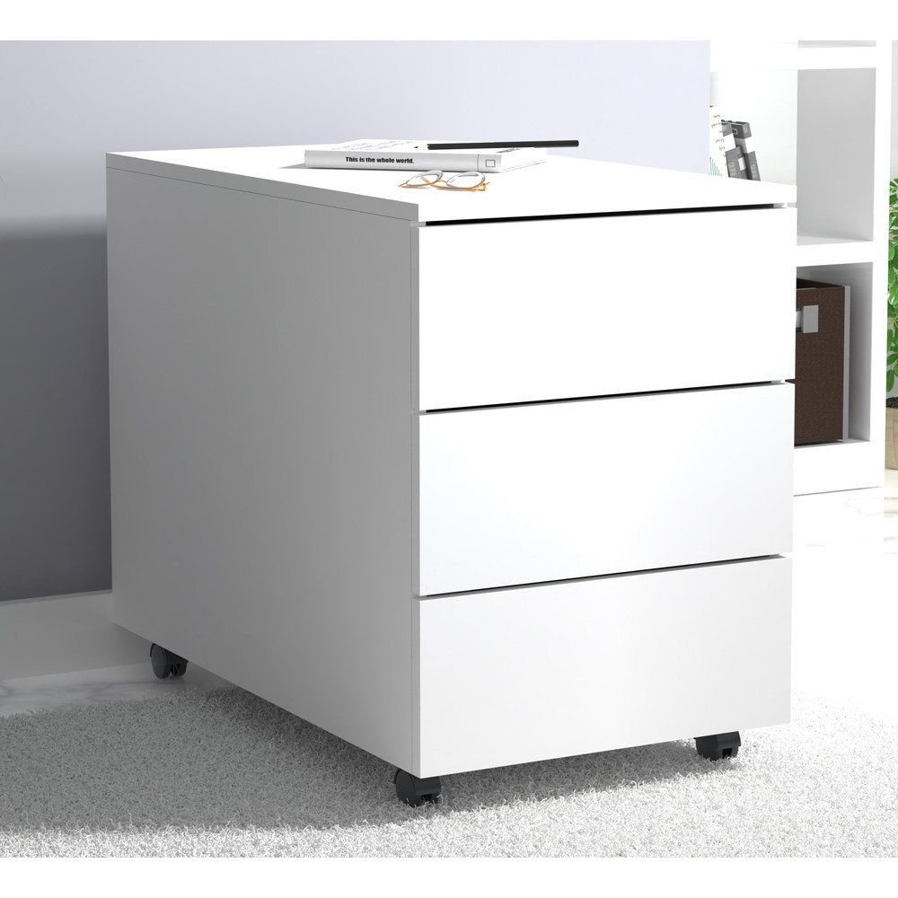 Produktabbildung Nr. 2: VCM Rollcontainer Dalosa 70 3-SB, weiß