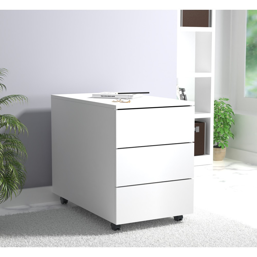 Produktabbildung Nr. 3: VCM Rollcontainer Dalosa 70 3-SB, weiß