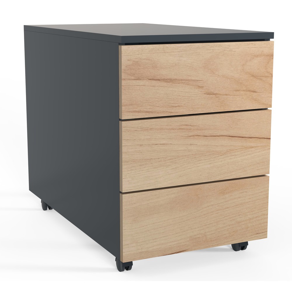 Produktabbildung Nr. 5: VCM Rollcontainer Dalosa 70 3-SB, Honig-Eiche