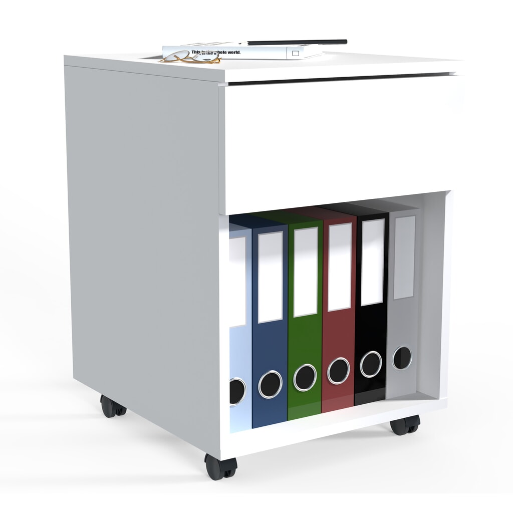 VCM Rollcontainer Dalosa 45 1-SB, weiß Produktabbildung: VCM Rollcontainer Dalosa 45 1-SB, weiß