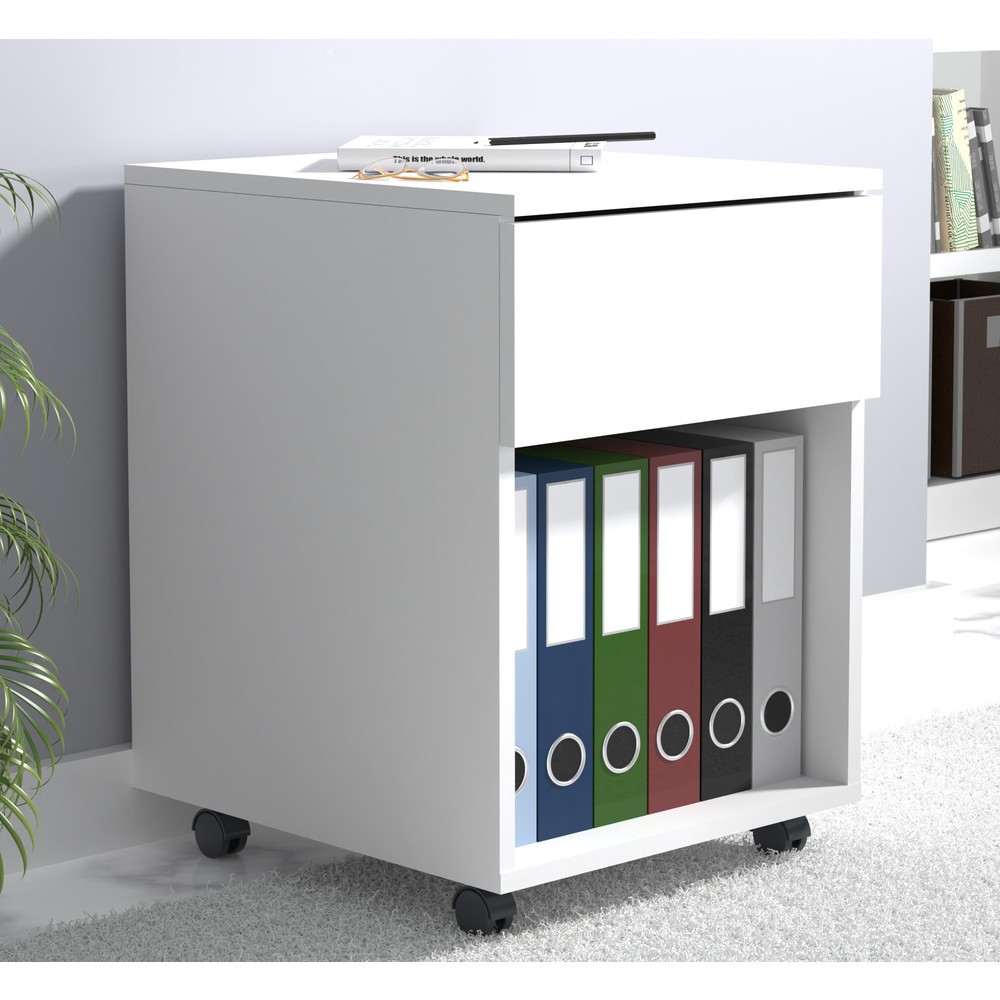 Produktabbildung Nr. 2: VCM Rollcontainer Dalosa 45 1-SB, weiß