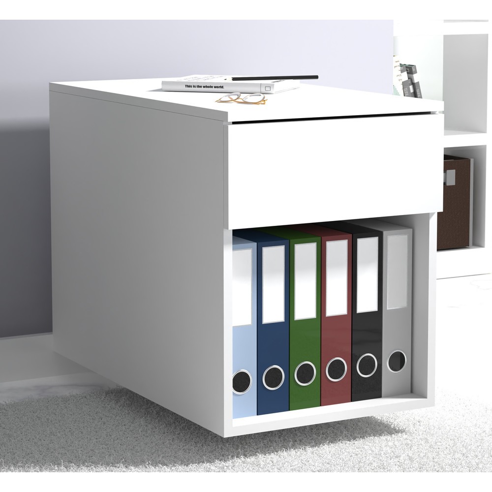 Produktabbildung Nr. 2: VCM Rollcontainer Dalosa 70 1-SB, weiß