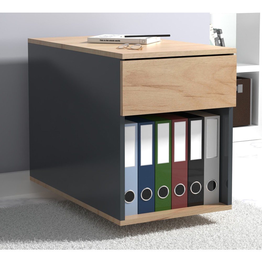 Produktabbildung Nr. 3: VCM Rollcontainer Dalosa 70 1-SB, Honig-Eiche