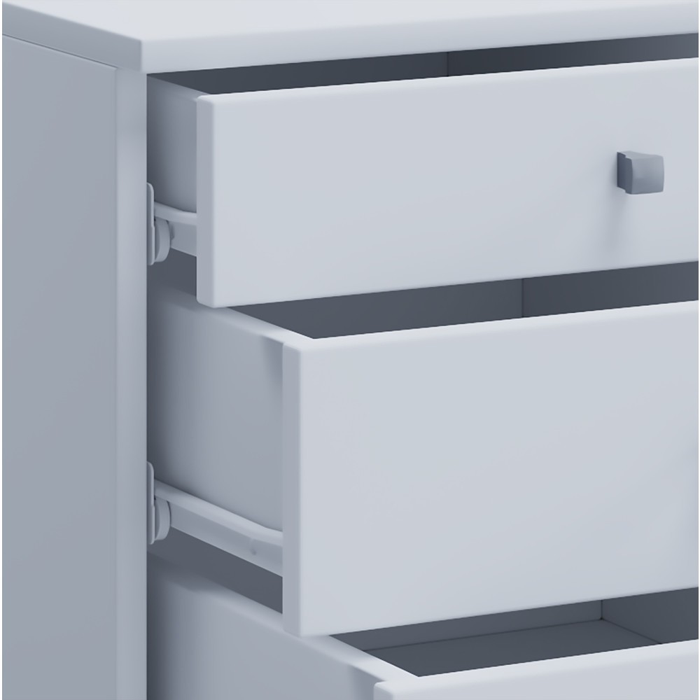 Produktabbildung Nr. 3: VCM Rollcontainer Lona, HxBxT 570 x 420 x 750 mm, weiß
