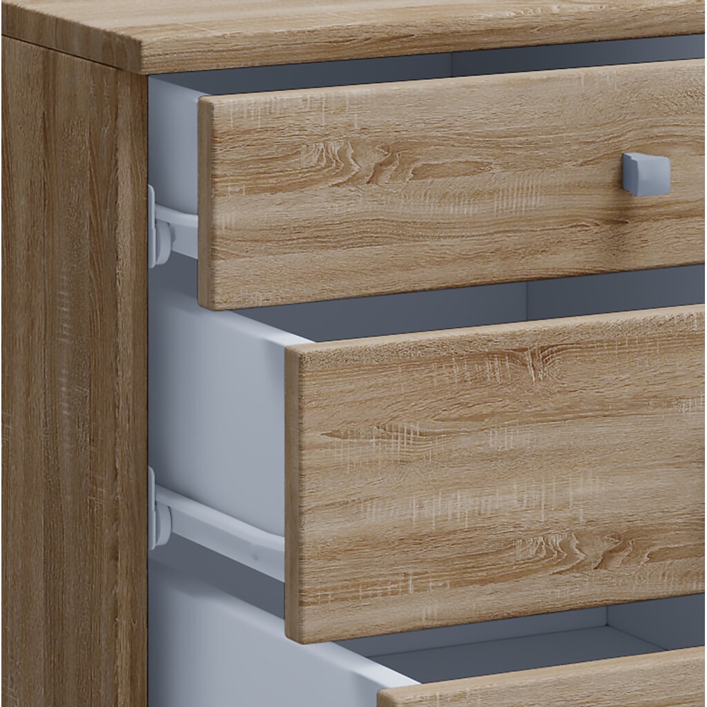 VCM Rollcontainer Lona, HxBxT 570 x 420 x 750 mm, Sonoma-Eiche Produktabbildung Nr. 2: VCM Rollcontainer Lona, HxBxT 570 x 420 x 750 mm, Sonoma-Eiche