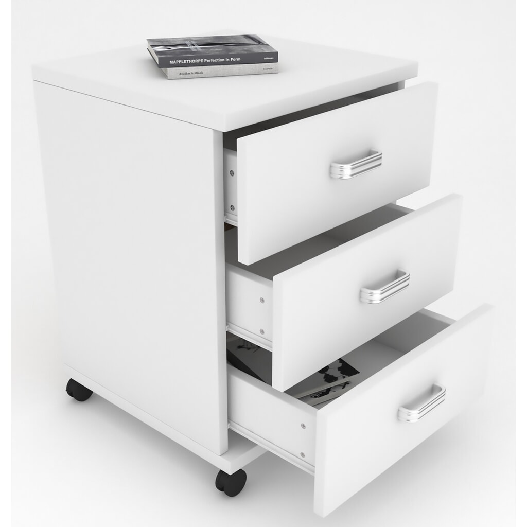 Produktabbildung: VCM Rollcontainer Tobila, weiß