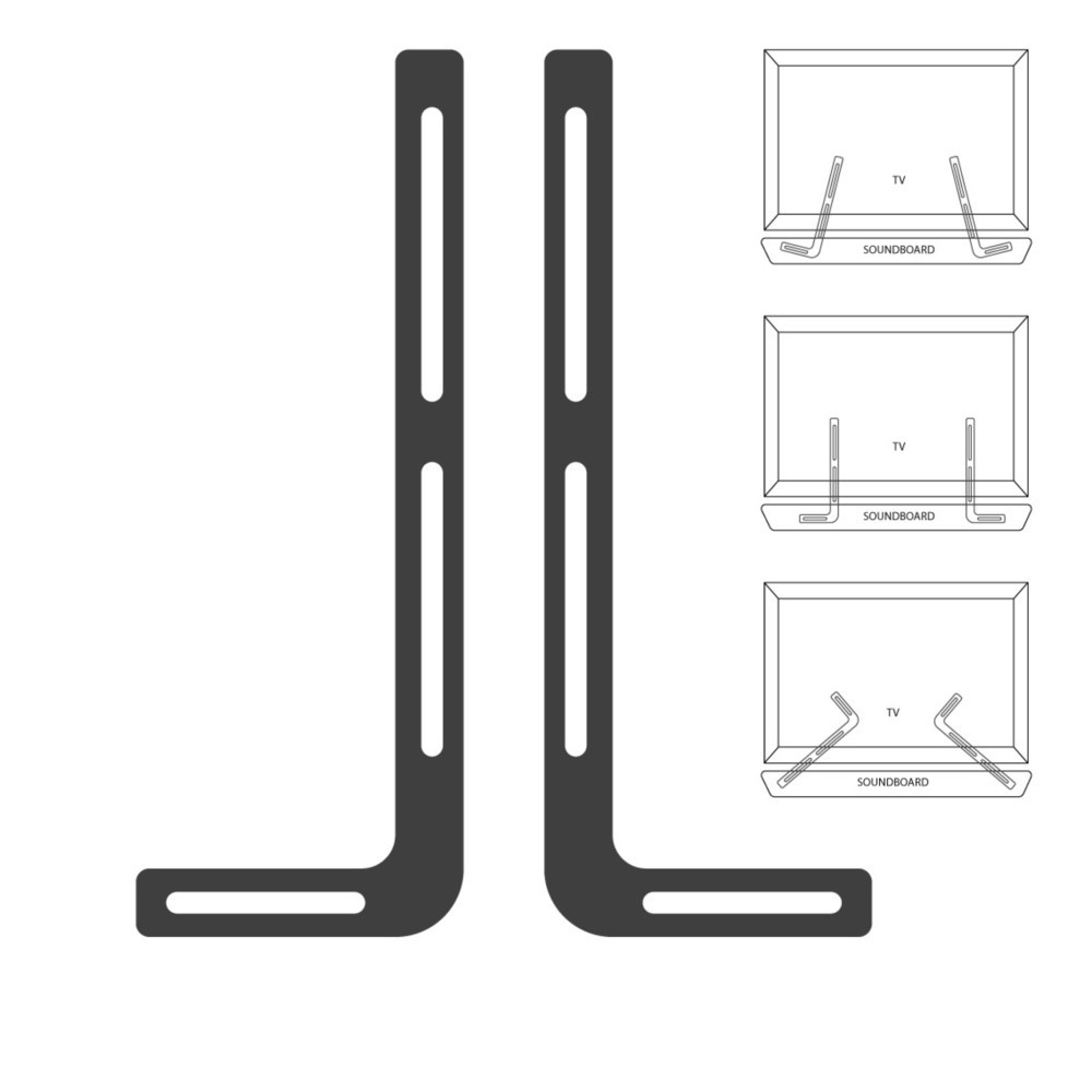 Produktabbildung Nr. 3: VCM Soundbarhalterung SB 300, schwarz