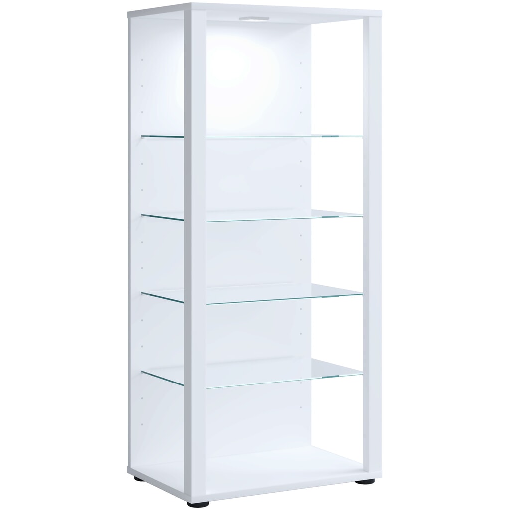 VCM Standvitrine Glasol III, weiß Produktabbildung: VCM Standvitrine Glasol III, weiß