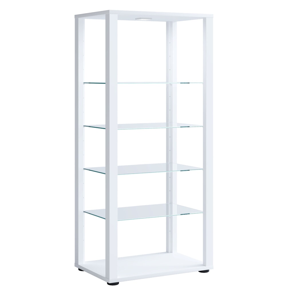 VCM Standvitrine Glasol IV, weiß Produktabbildung: VCM Standvitrine Glasol IV, weiß