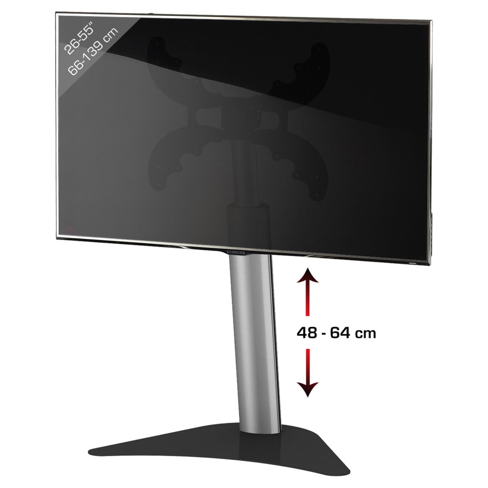 Produktabbildung Nr. 3: VCM TV-Standfuß Coscal Mini, silber