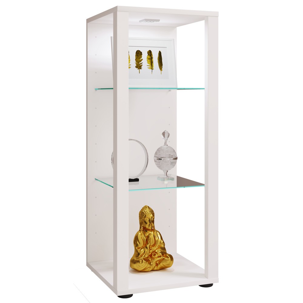 Produktabbildung: VCM Vitrine Glasol M, weiß