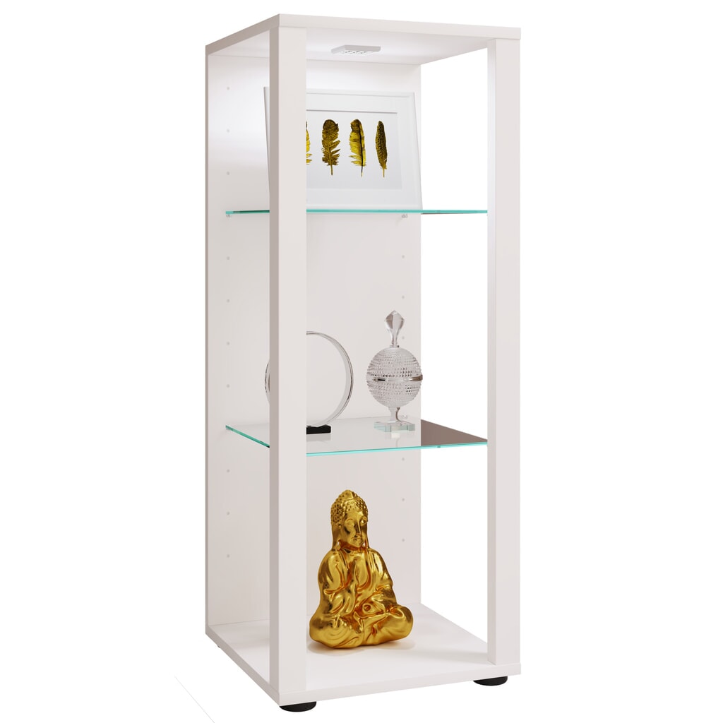 Produktabbildung: VCM Vitrine Glasol M, weiß