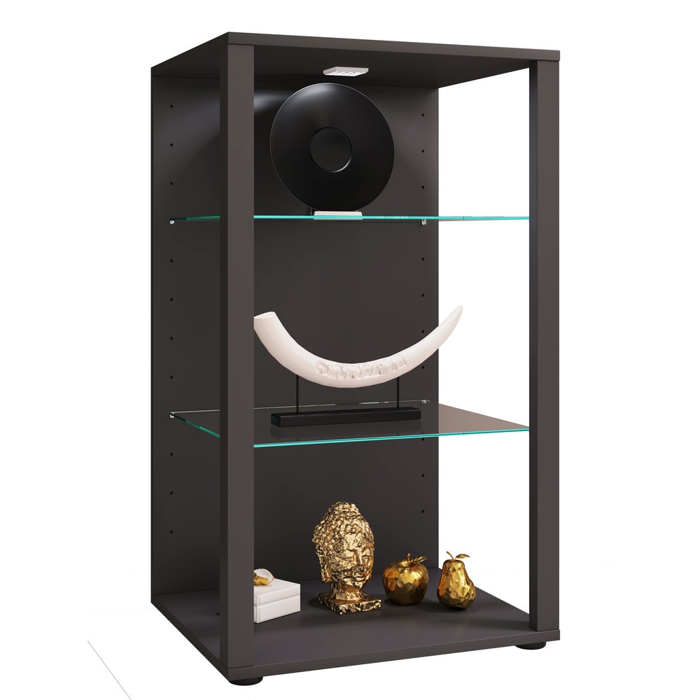 Produktabbildung: VCM Vitrine Glasol XXL, anthrazit