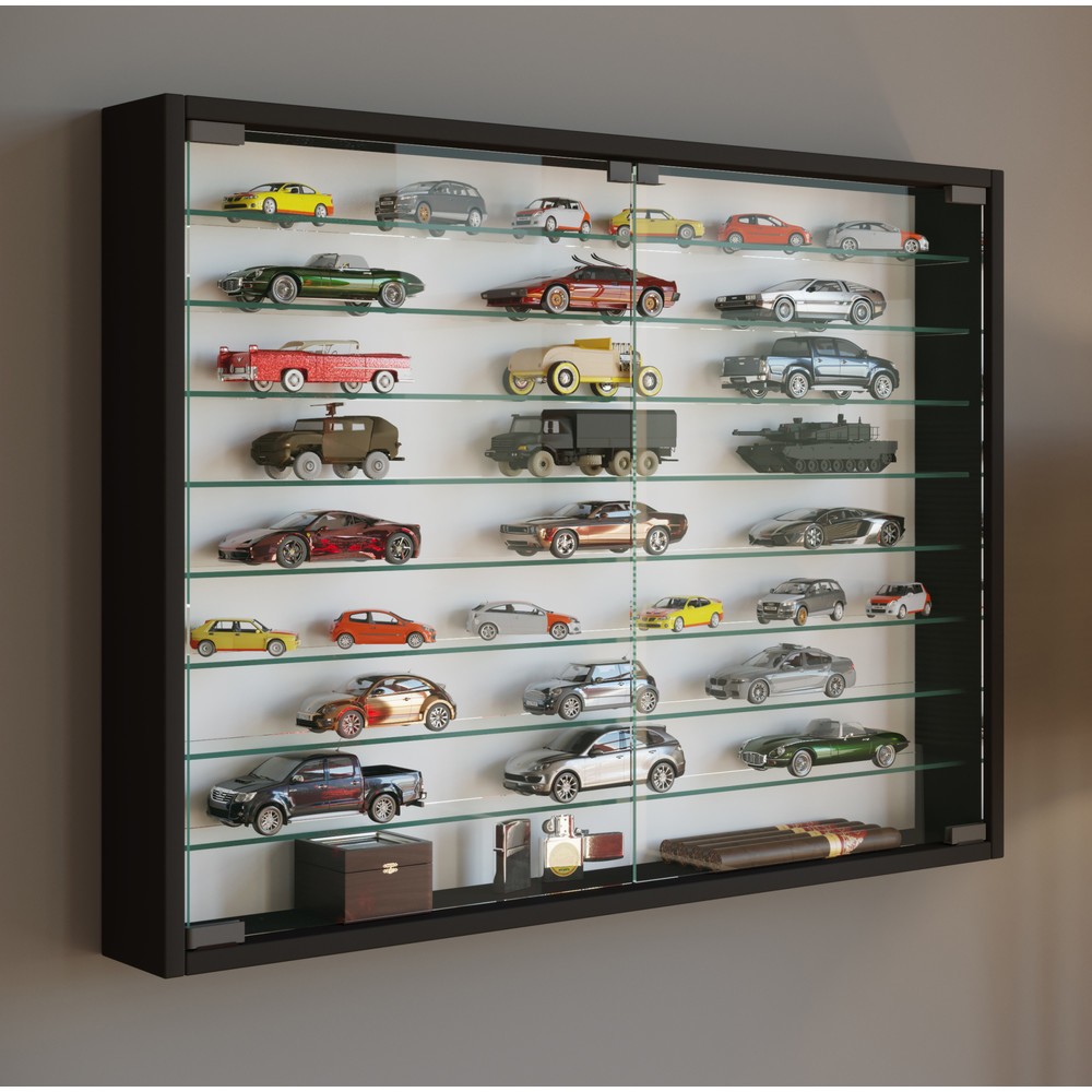 Produktabbildung: VCM Vitrine Mandosa XXL, schwarz