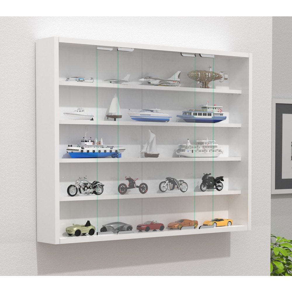 Produktabbildung Nr. 2: VCM Wandvitrine Agisa L, weiß