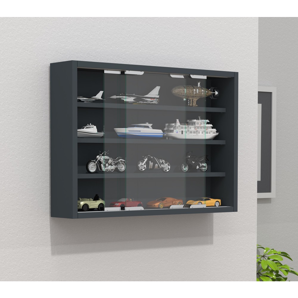 Produktabbildung Nr. 2: VCM Wandvitrine Agisa M, anthrazit