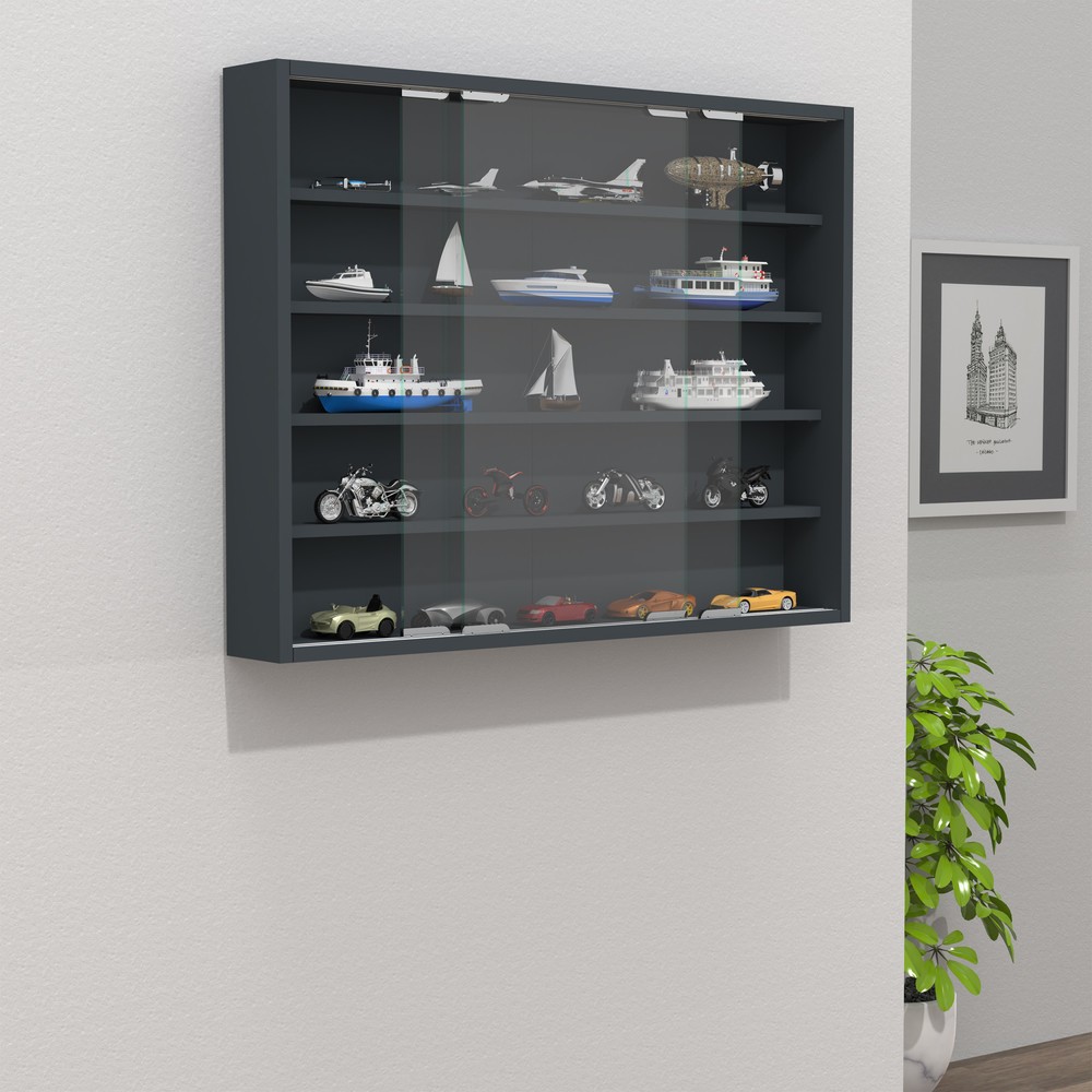 Produktabbildung Nr. 3: VCM Wandvitrine Agisa M, anthrazit