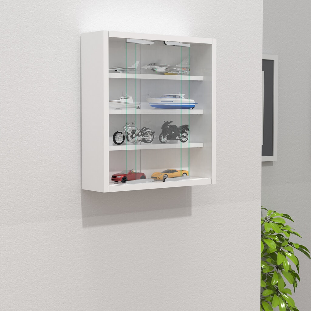 VCM Wandvitrine Agisa S, weiß Produktabbildung Nr. 3: VCM Wandvitrine Agisa S, weiß