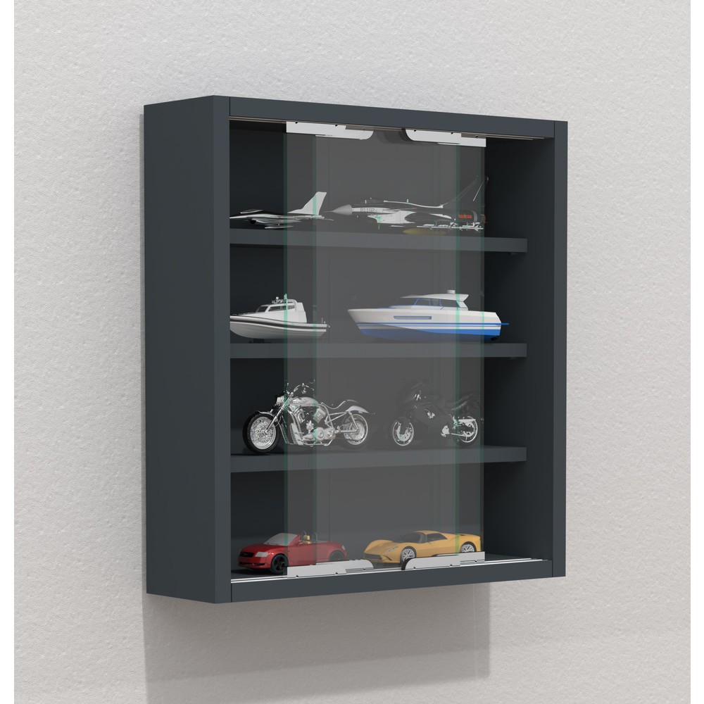 Produktabbildung Nr. 2: VCM Wandvitrine Agisa S, anthrazit
