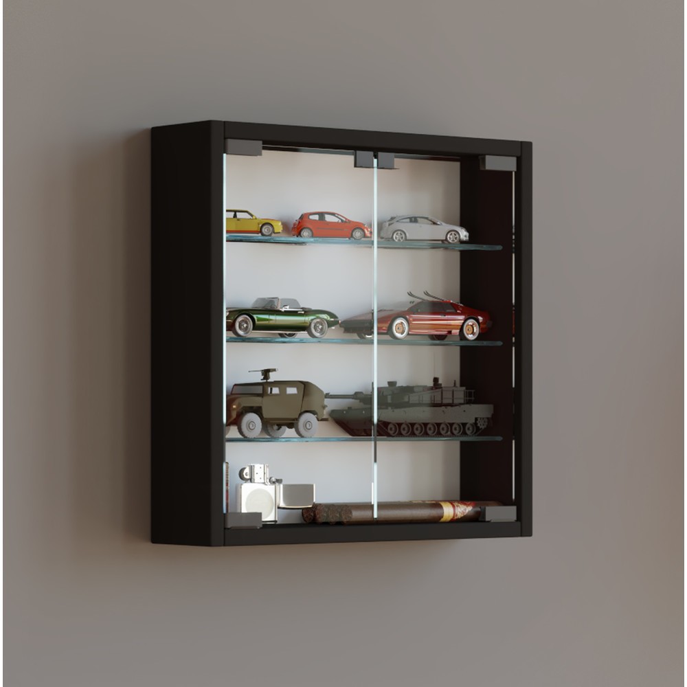 Produktabbildung Nr. 2: VCM Wandvitrine Mandosa S, schwarz