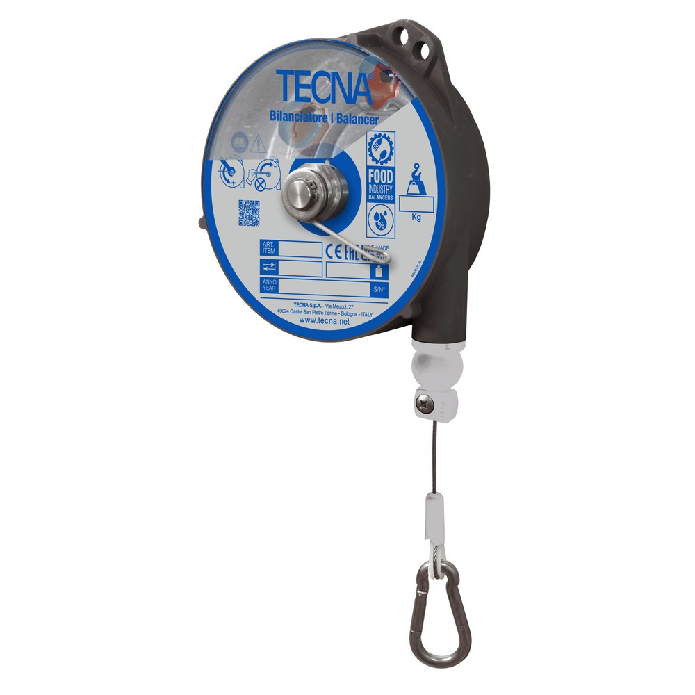 Product afbeelding: Veerbalancer Foodline, met vergrendeling, uittrek 2,5 m, draagvermogen 0,5-2 kg