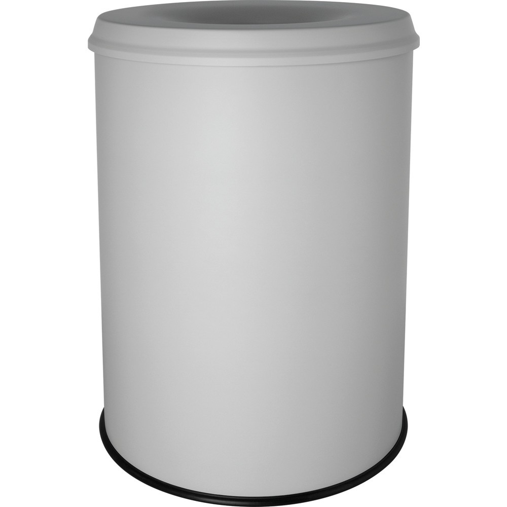 Product afbeelding: Veiligheidsafvalbak helit "the guardian", 15 liter, met doofkop, lichtgrijs