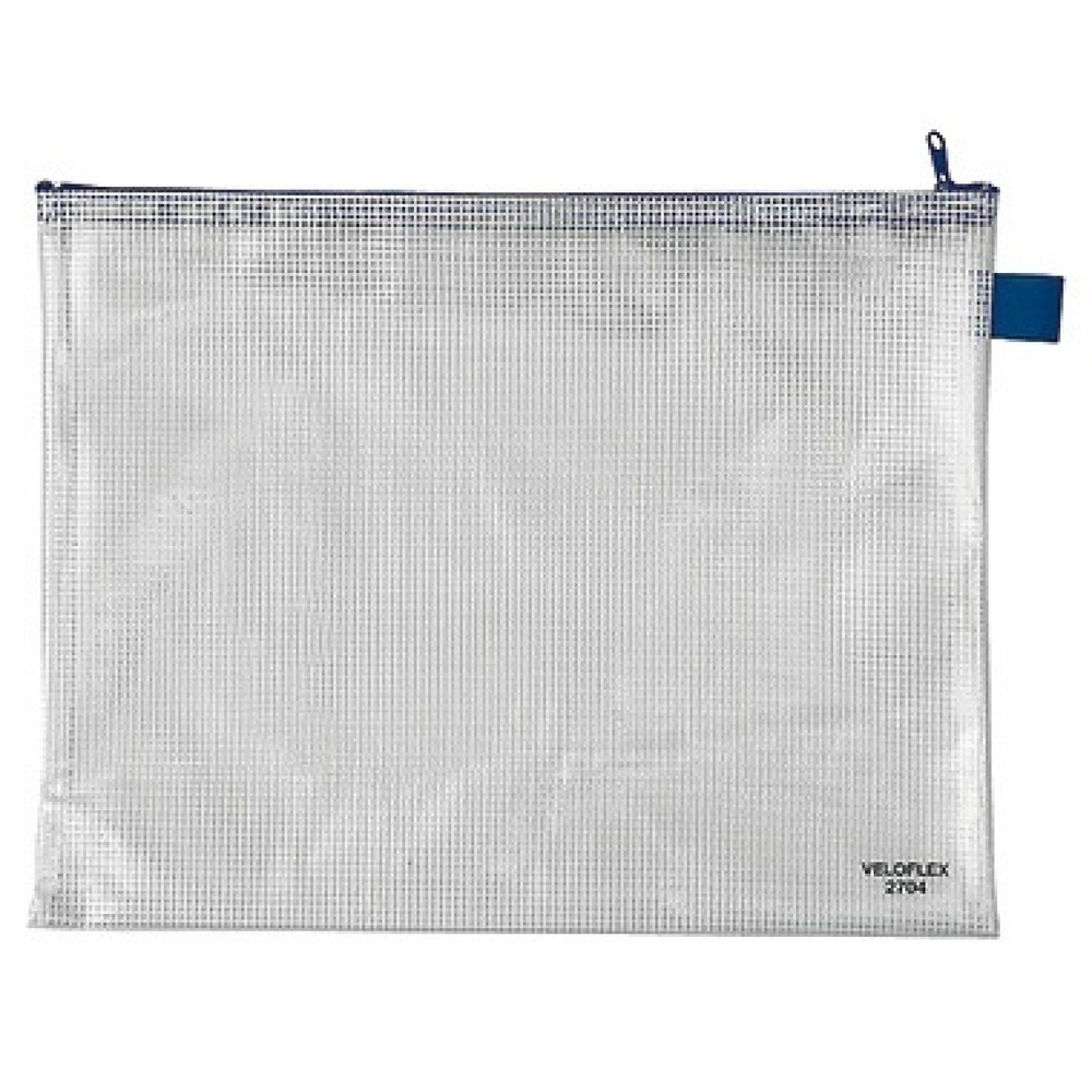Produktabbildung: Veloflex Reißverschlusstasche 2704000 335x255mm PVC DIN A4
