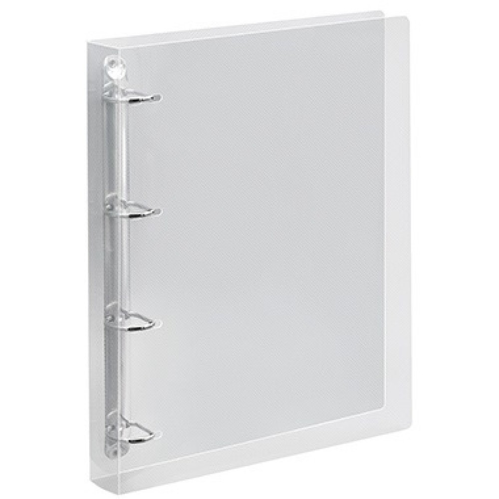 Produktabbildung: Veloflex Ringbuch Chrystal 4145290 DIN A4 4-Ring Ø25mm transparent