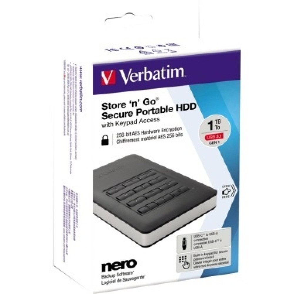 Produktabbildung Nr. 4: Verbatim Festplatte Store 'n' Go 53401 2,5Zoll USB3.1 1TB