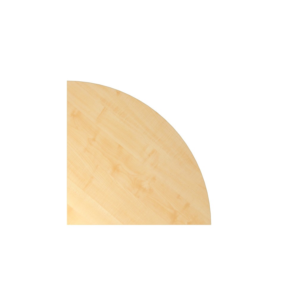 Product afbeelding: Verbindingsblad voor bureau met geheugenschakelaar, kwartrond, bxd 800 x 800 mm, ahorn