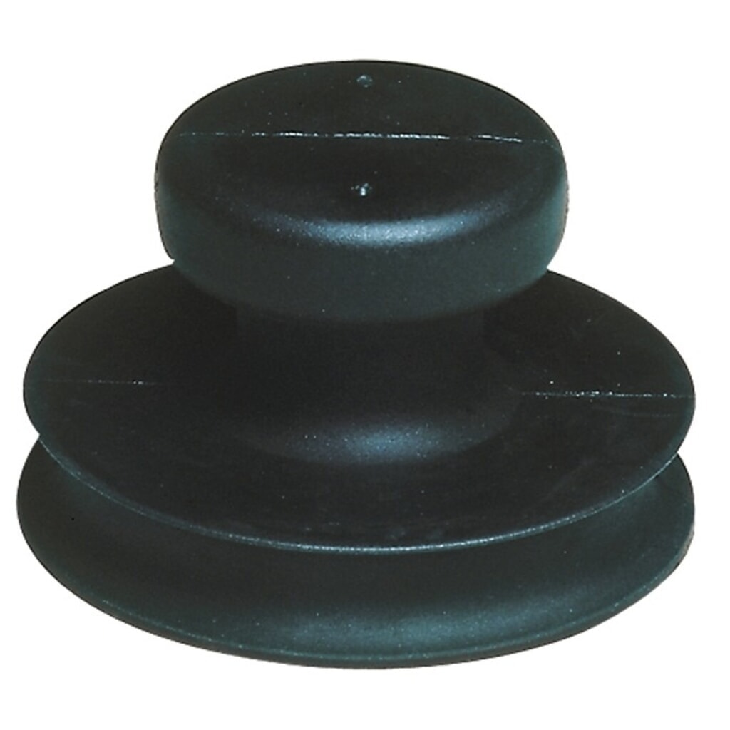 Produktabbildung: VERIBOR Vollgummisaugheber, Gummi, Tragfähigkeit 15 kg Kopf-Ø 80 mm